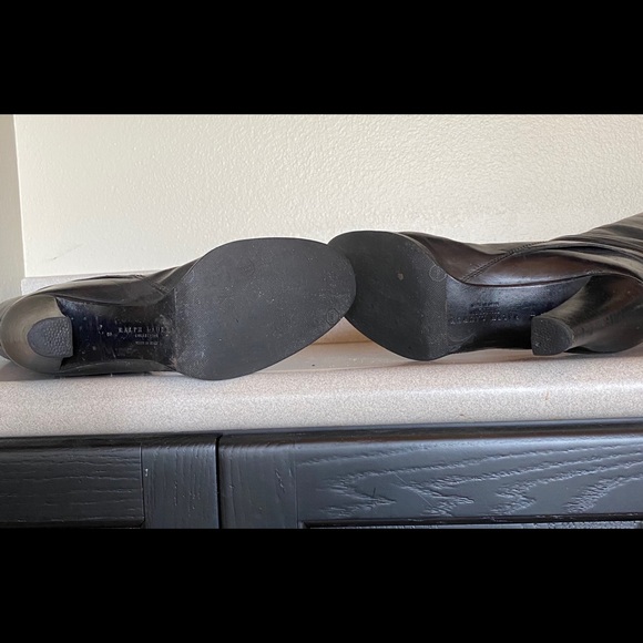 RALPH LAUREN COLLECTION Heeled Leather Boots - Picture 5 of 6